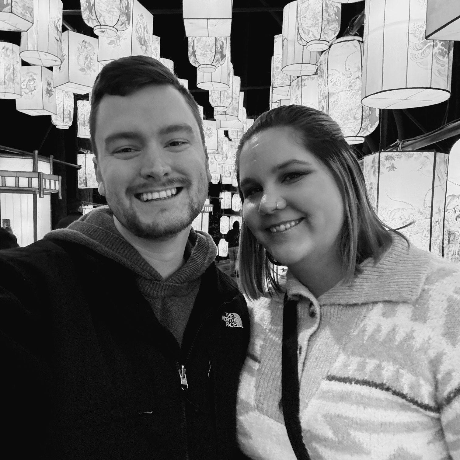 Katie and Nick at the Chinese Lantern Festival in Cary, NC